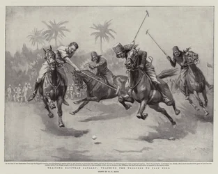 Training Egyptian Cavalry, teaching the Troopers to play Polo